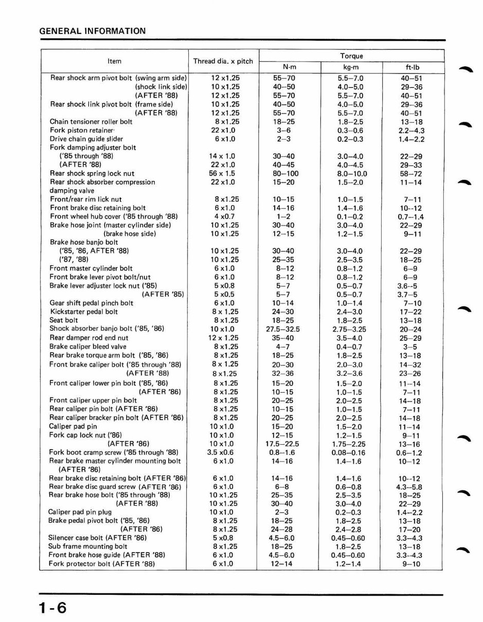 1985-1991 CR500R Service & Repair Manual preview img 8