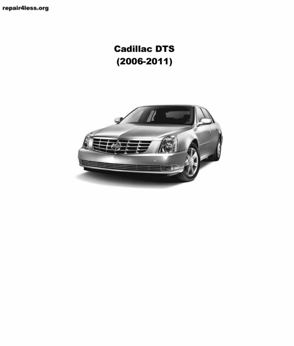 2006-2011 Cadillac DTS OEM Service & Repair Manual preview img 1