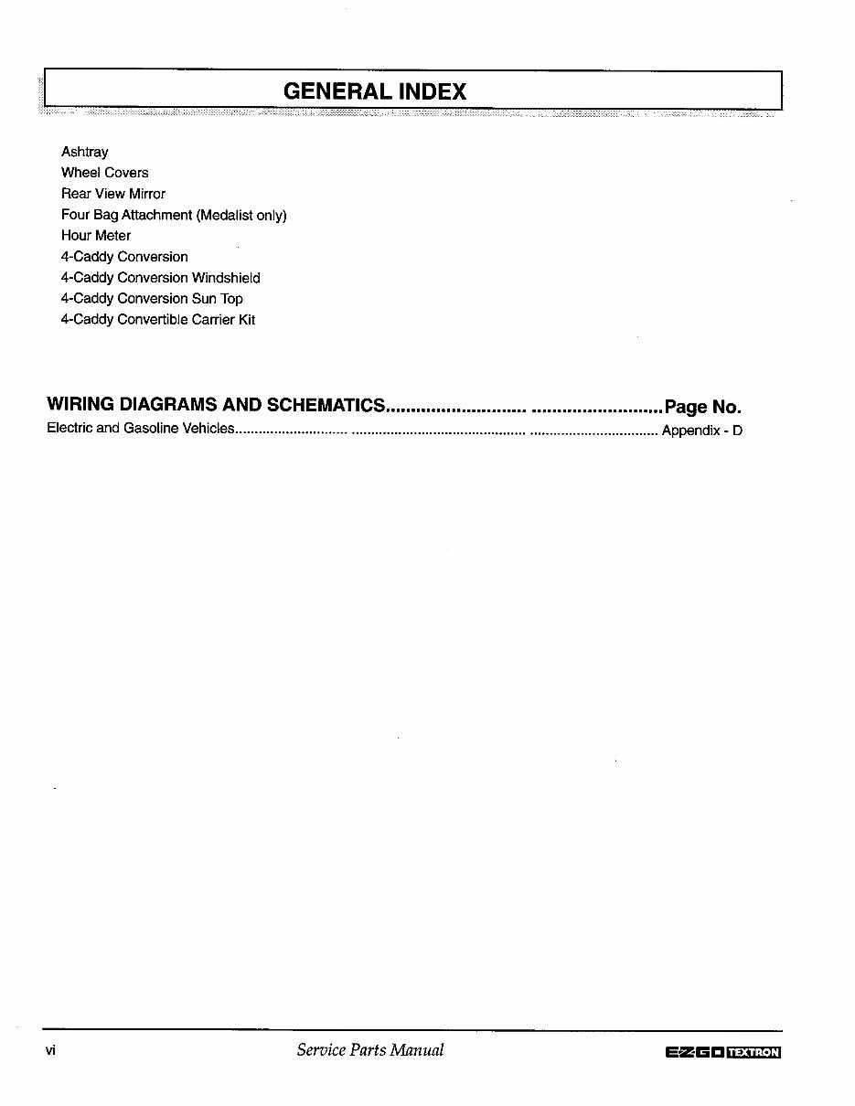 1994-1995 EZGO Medalist Service & Repair Manual preview img 7