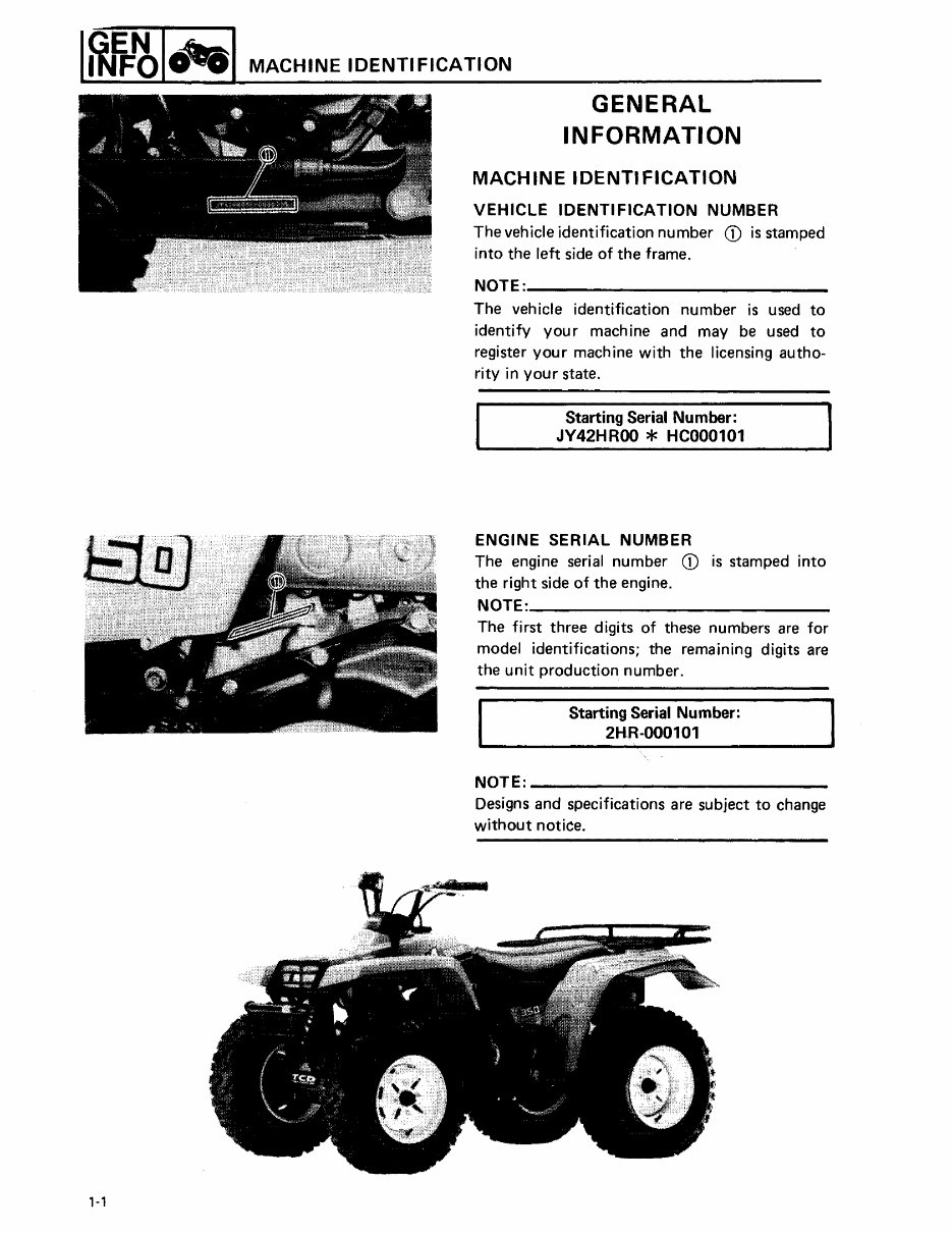 1987-1997 Yamaha Big Bear 350 ATV Service & Repair Manual preview img 7