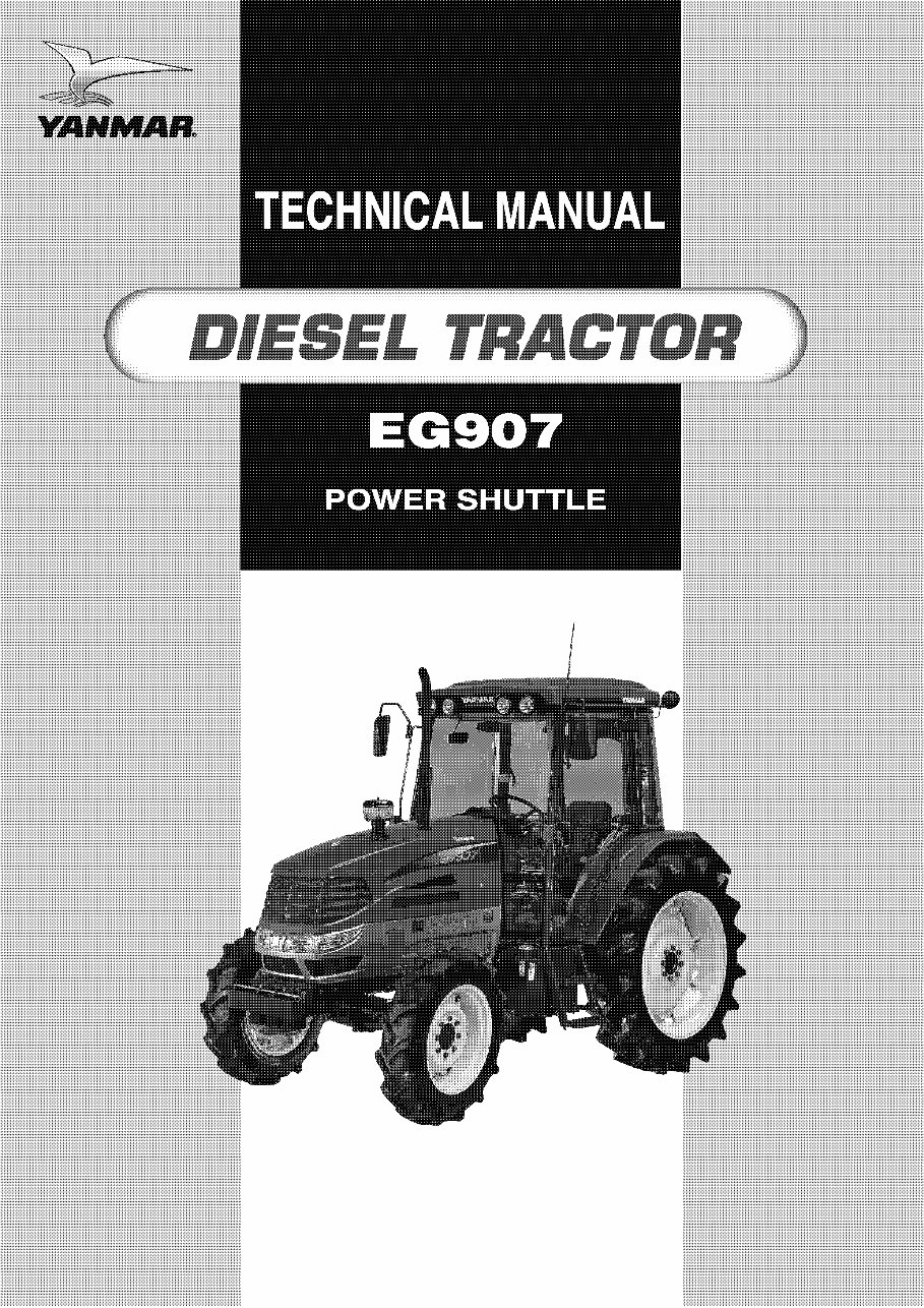 Yanmar EG 907 Power Shuttle Diesel Tractor Service Repair Workshop Manual preview img 1