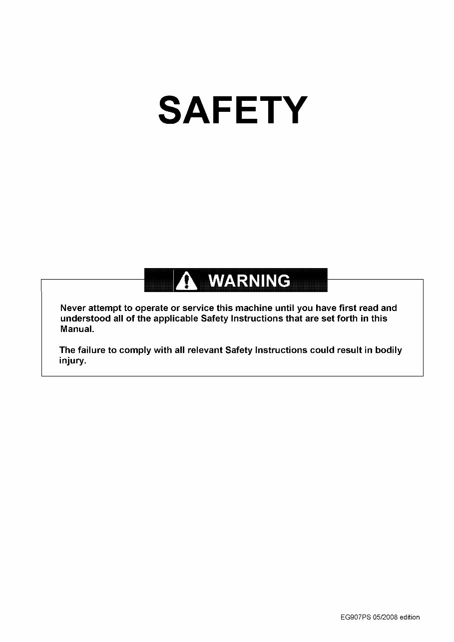 Yanmar EG 907 Power Shuttle Diesel Tractor Service Repair Workshop Manual preview img 3