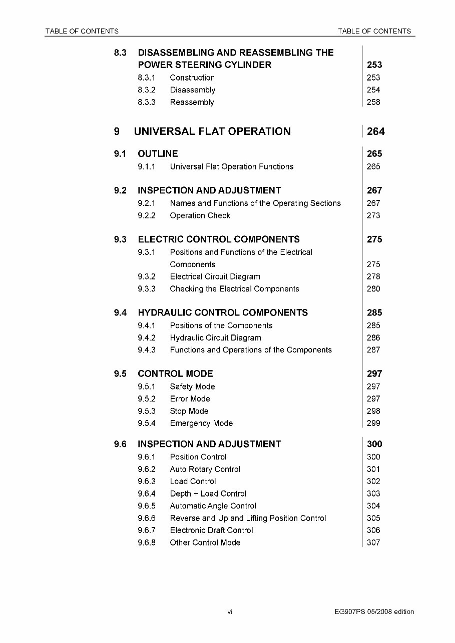 Yanmar EG 907 Power Shuttle Diesel Tractor Service Repair Workshop Manual preview img 9