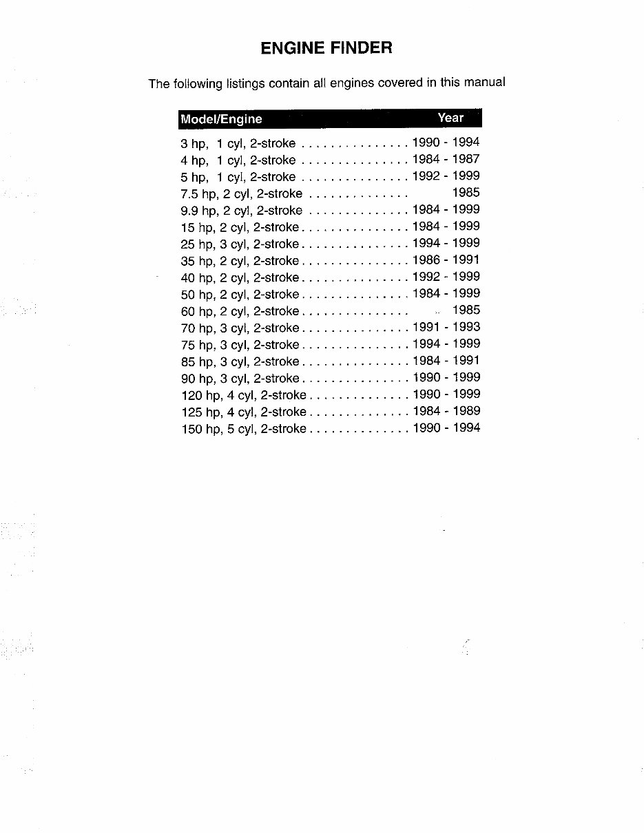 1994-1999 Force 75 HP Outboard Service & Repair Manual preview img 3