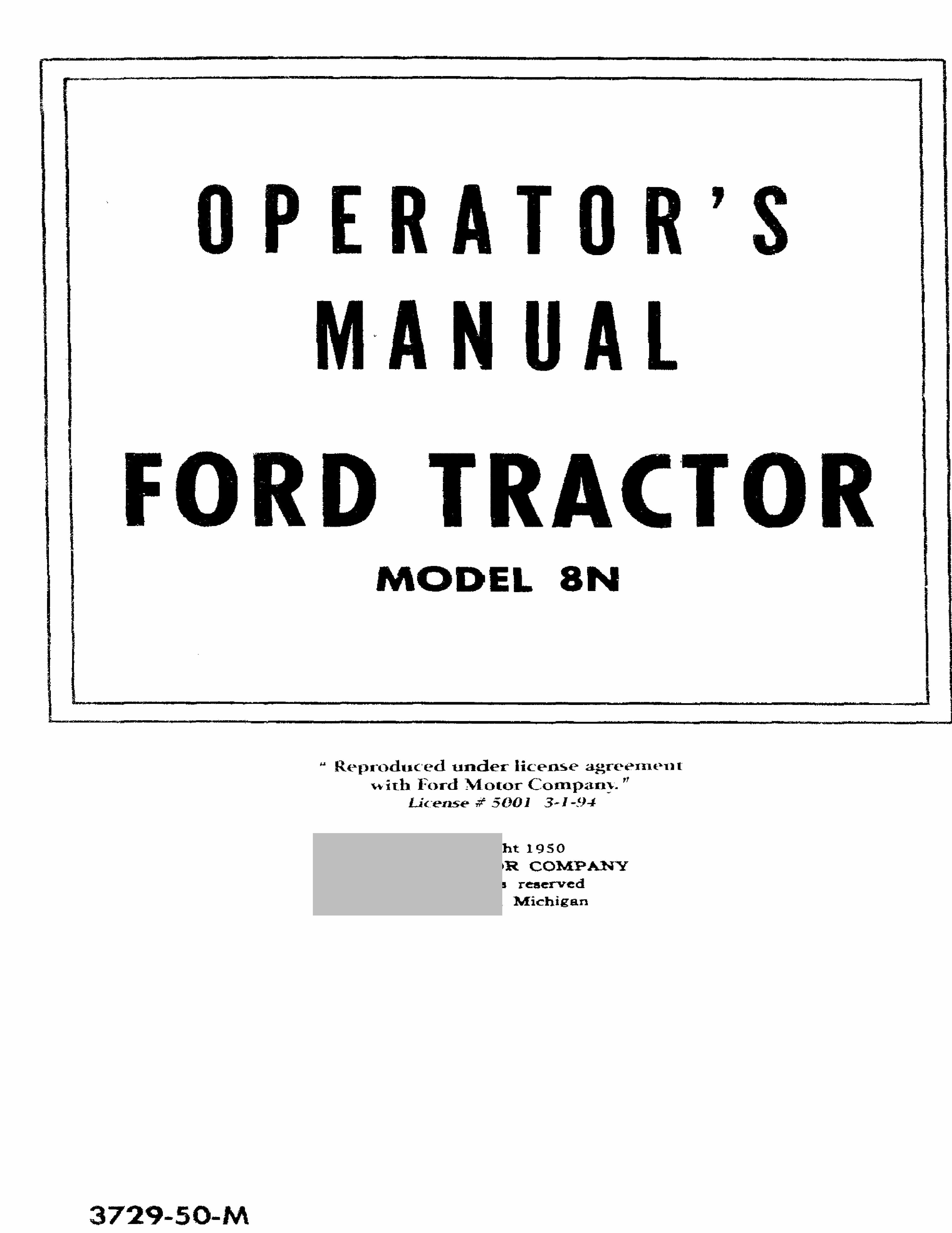 1948-1952 Ford 8N Tractor Operator Manual INSTANT (1948 1949 1950 1951 1952) preview img 2