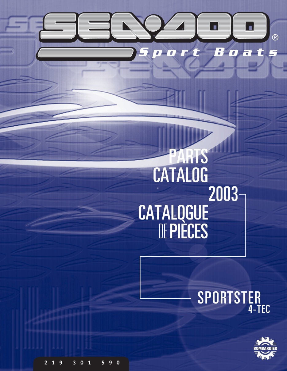 2000-2003 SeaDoo Sport Boat Repair Manual preview img 5