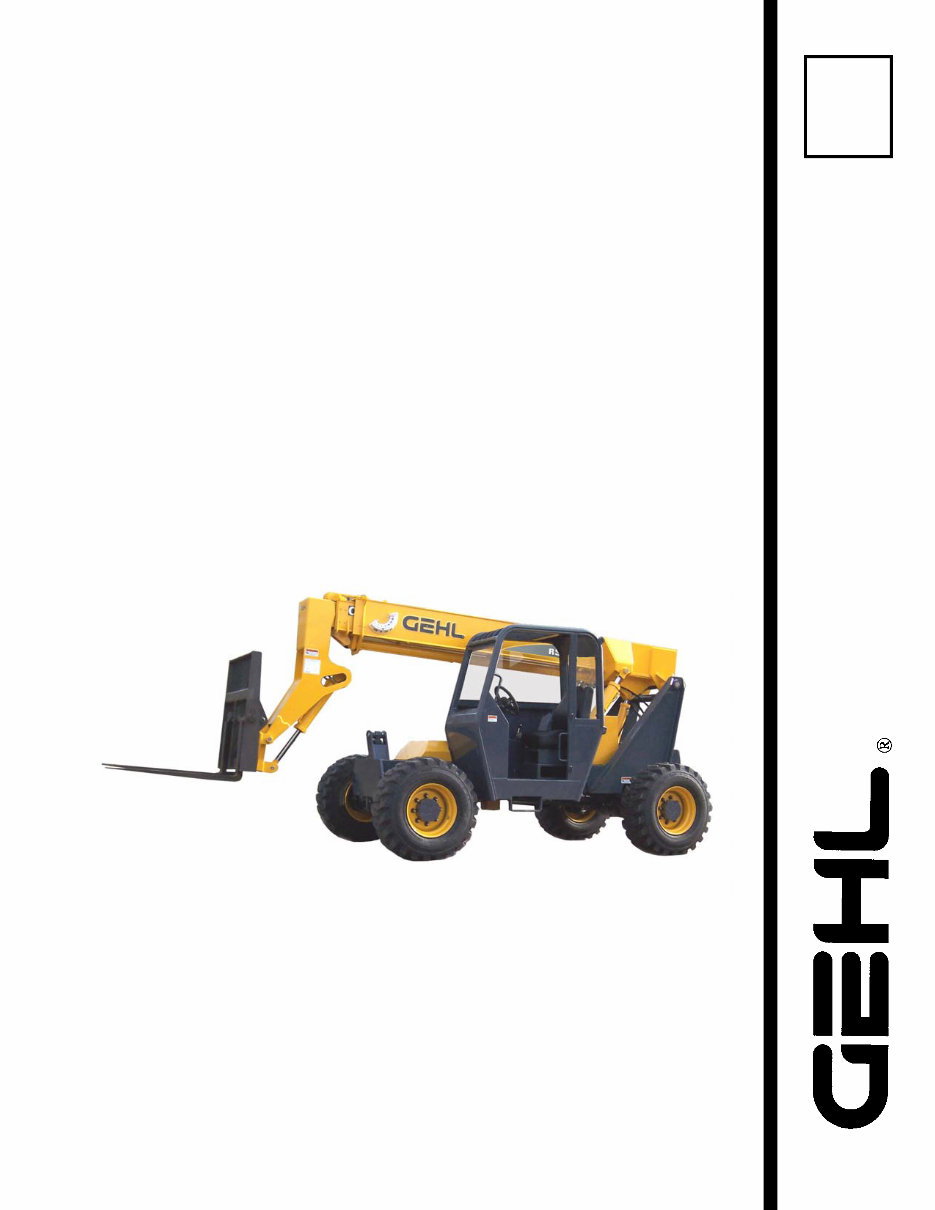 Gehl RS5-34, RS6-34 Telescopic Handlers OEM Service & Repair Manual preview img 1