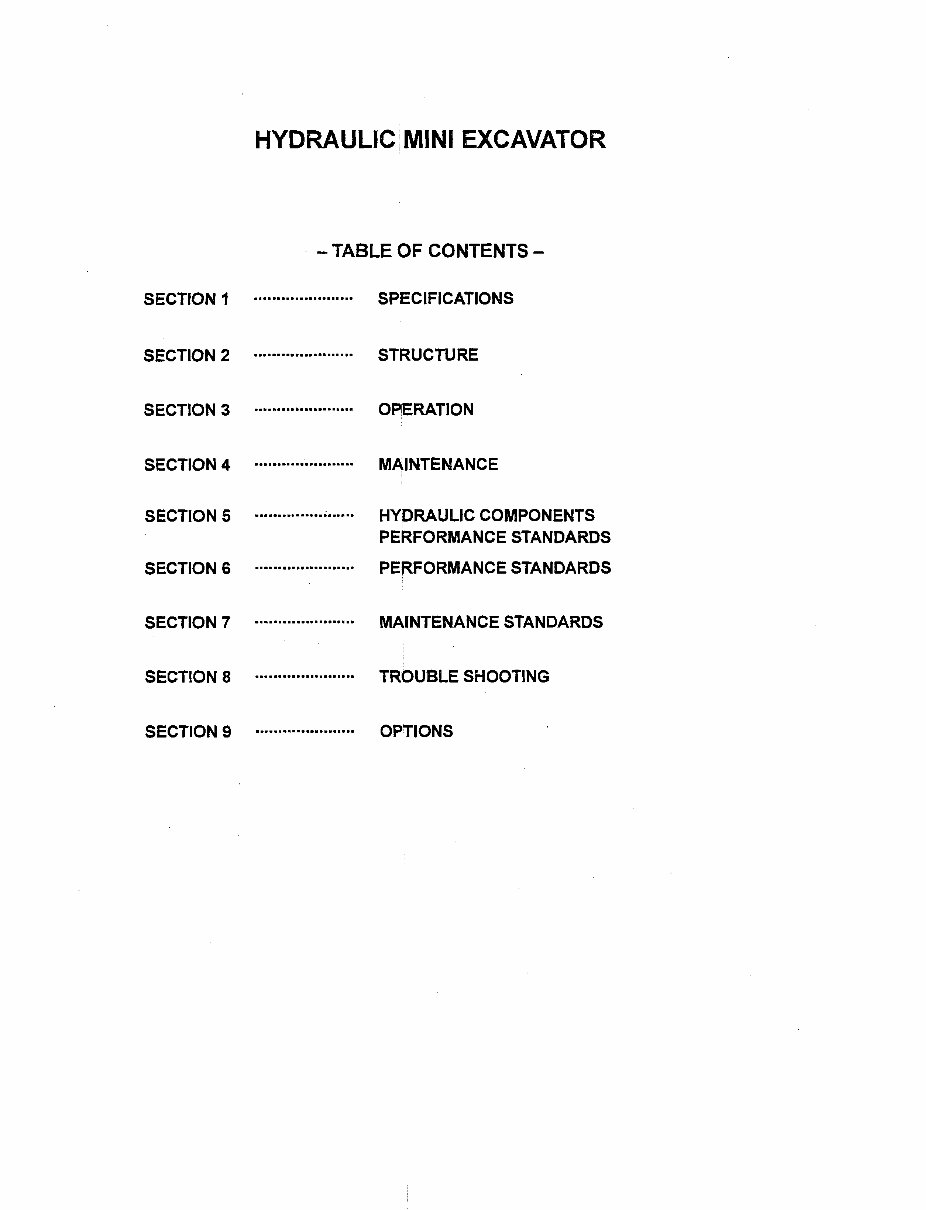 IHI 15NX Compact Excavator Service & Repair Workshop Manual preview img 2