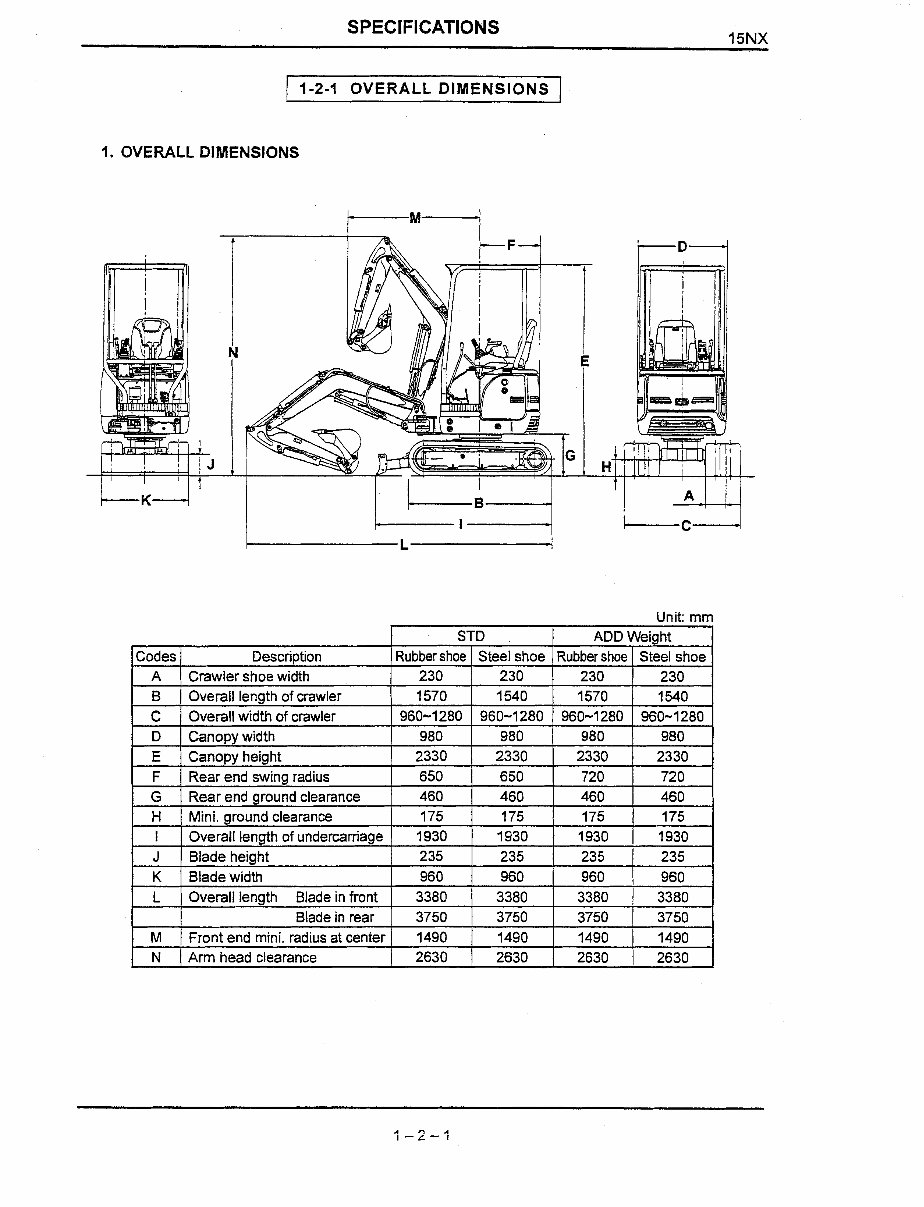 IHI 15NX Compact Excavator Service & Repair Workshop Manual preview img 5