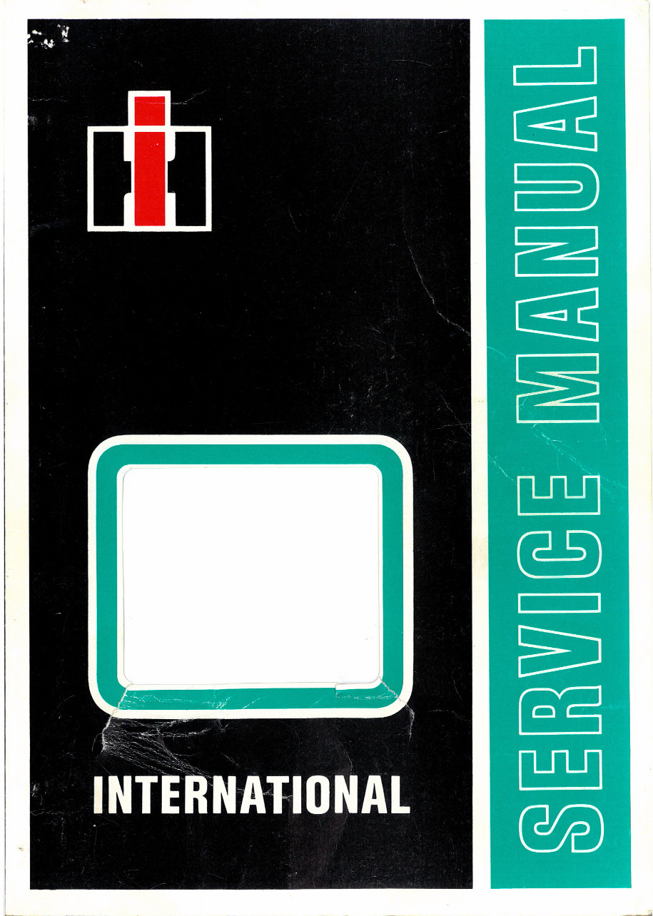 International Harvester 785 Factory Service & Work Shop Manual preview img 1