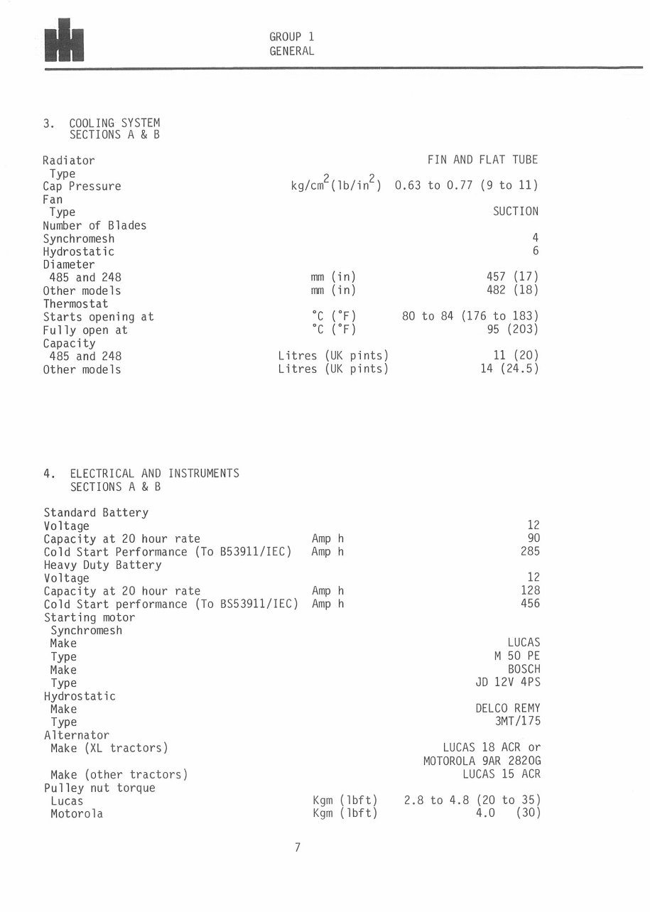 International Harvester 785 Factory Service & Work Shop Manual preview img 10