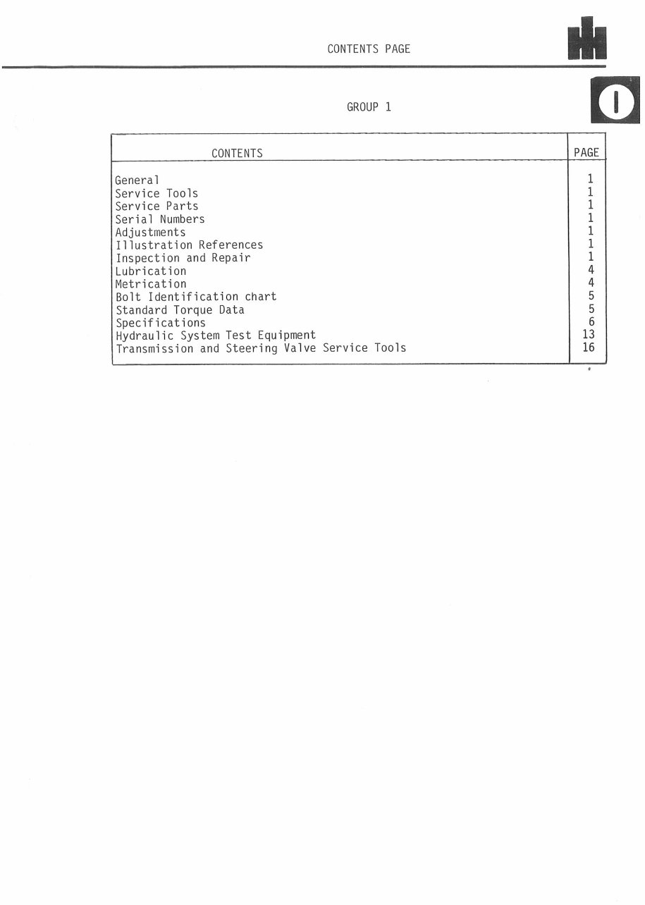 International Harvester 785 Factory Service & Work Shop Manual preview img 3