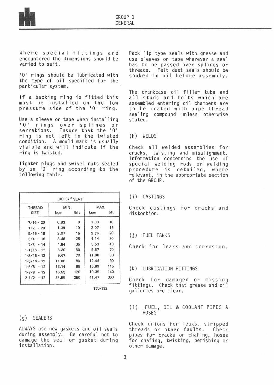 International Harvester 785 Factory Service & Work Shop Manual preview img 6