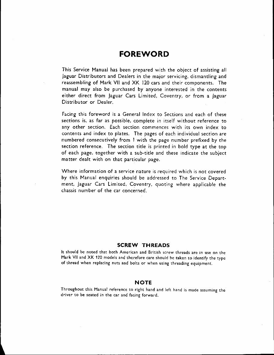 1948-1954 Jaguar XK120 Service & Repair Manual preview img 2