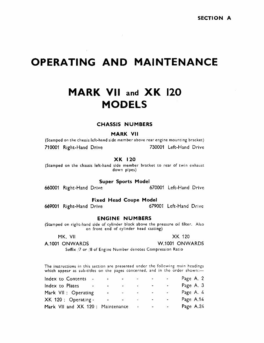 1948-1954 Jaguar XK120 Service & Repair Manual preview img 6