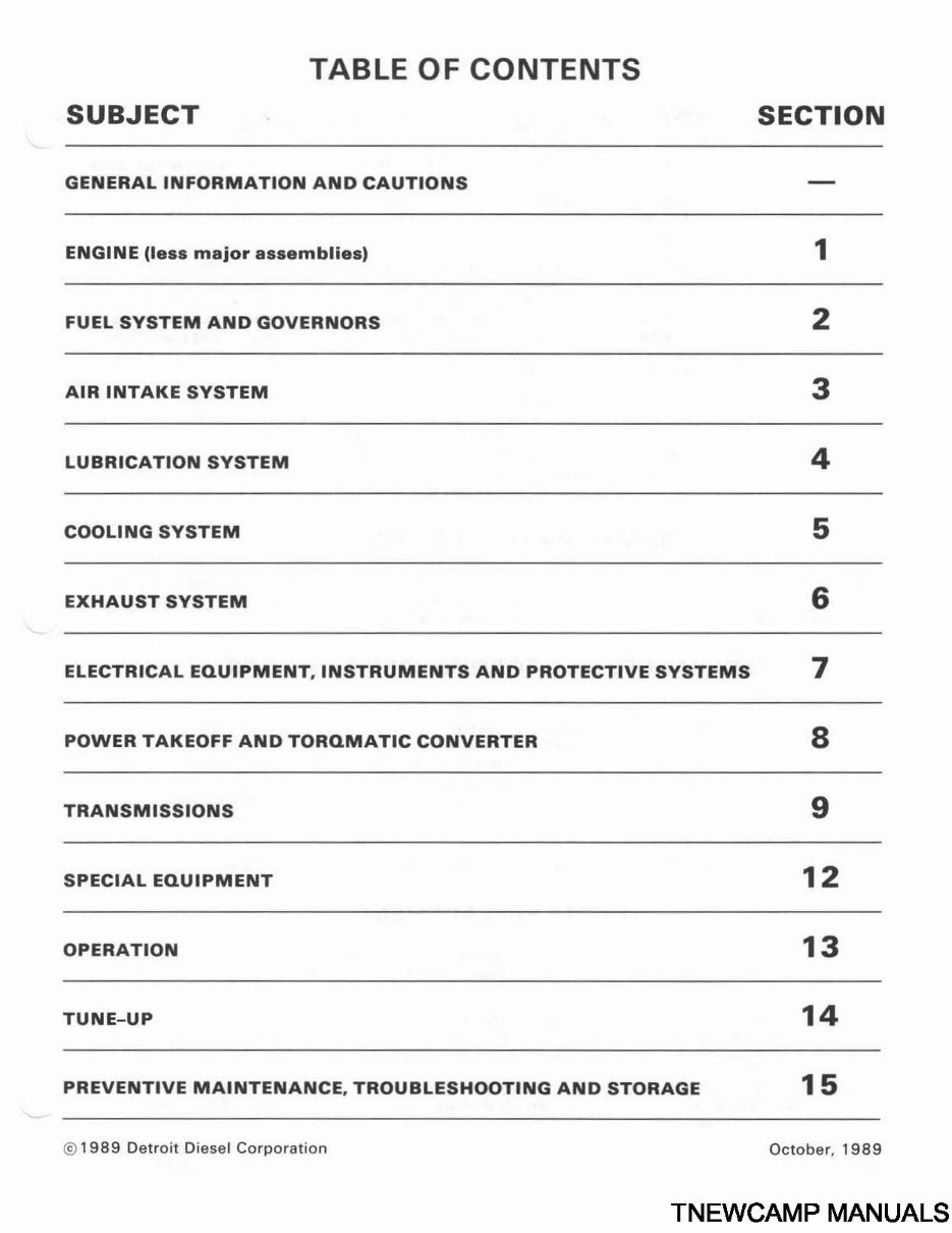 Detroit Diesel V-71 Series Engines V6 V8 V12 V16 Cylinders Complete Workshop Service Repair Manual preview img 4