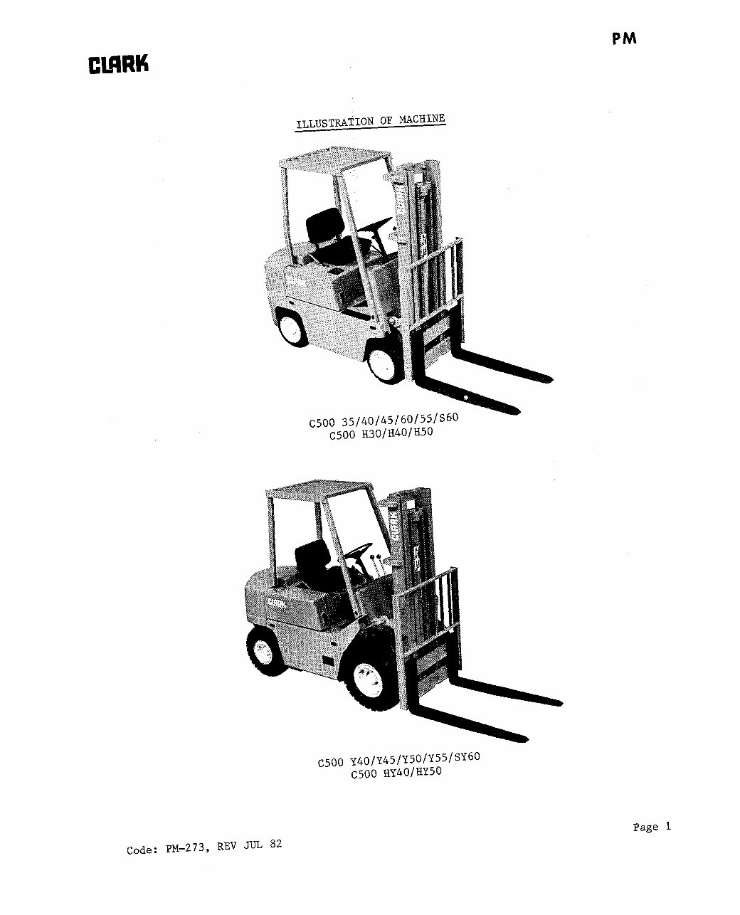 Clark C500 355, C500 30-55 Forklift Complete Workshop Service Repair Manual preview img 5