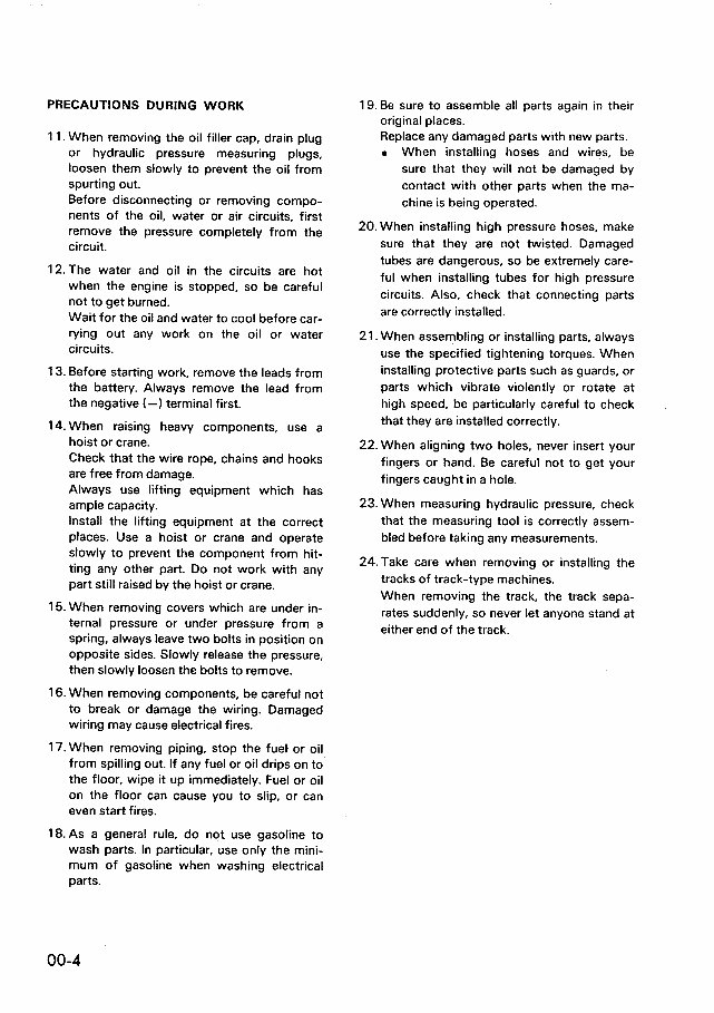 KOMATSU PC05-6 PC10-6 PC15-2 Excavator Maintenance Manual preview img 6