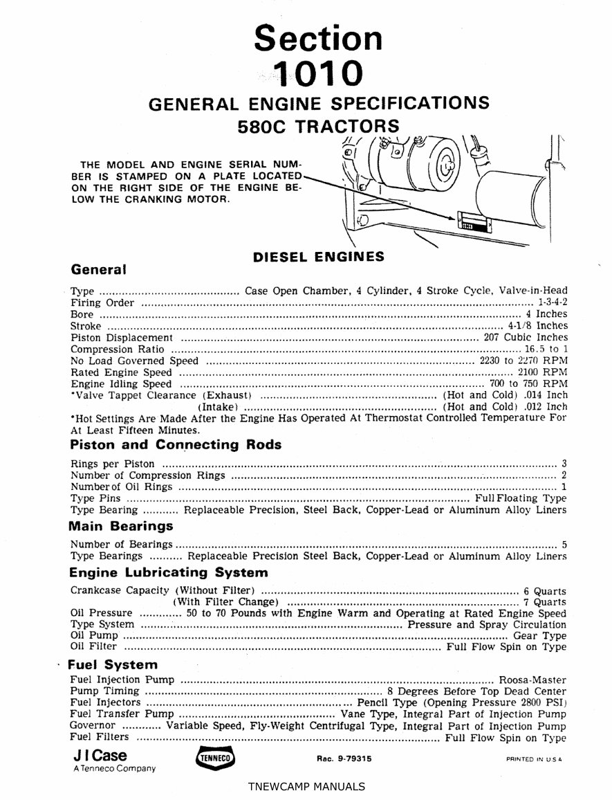 Case 580C Construction King Loader Backhoe Service Manual preview img 6