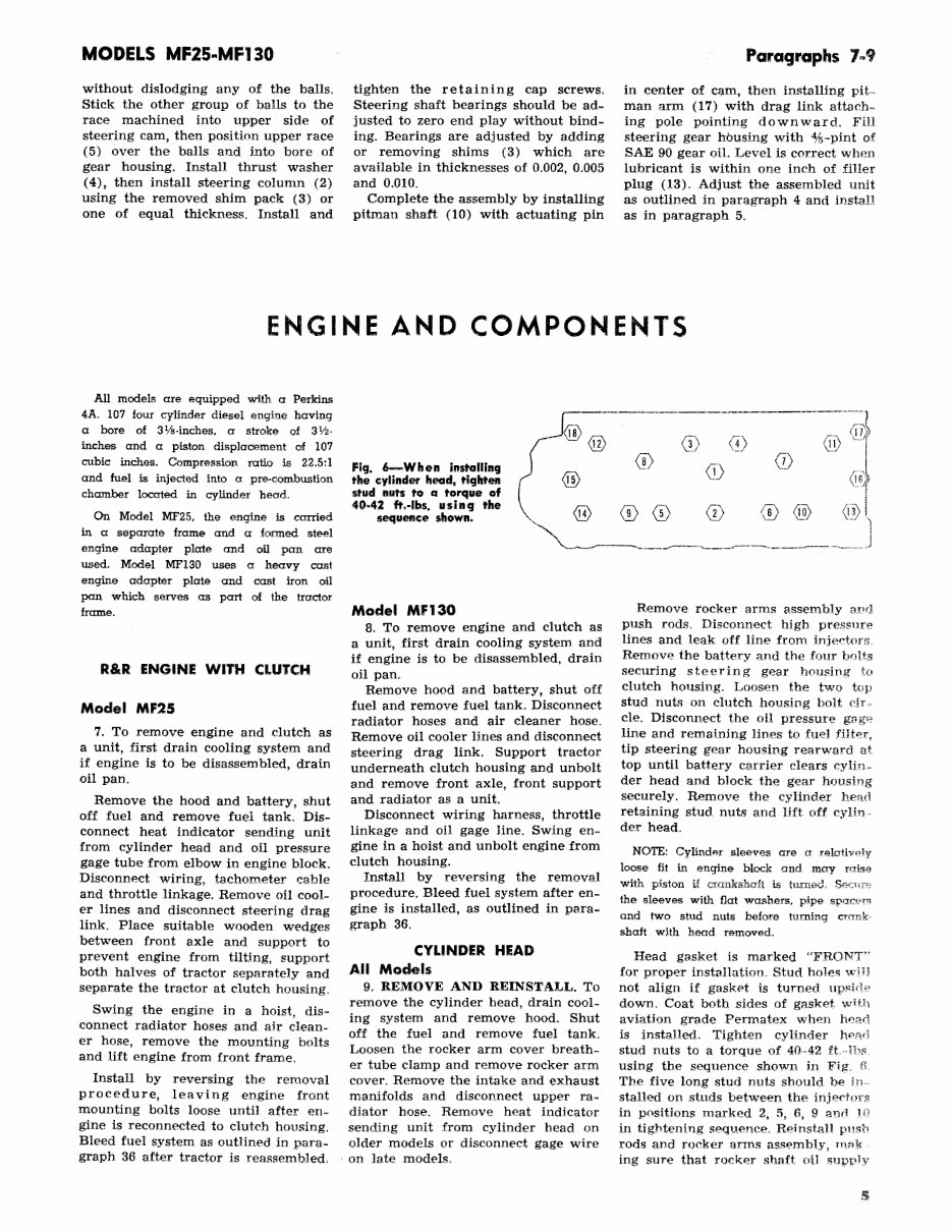 Massey Ferguson 130 MF130 Tractor Complete Workshop Service Repair Manual preview img 4