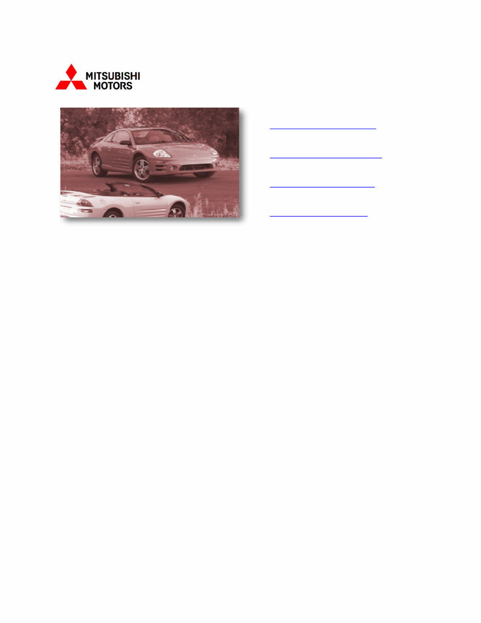 2004 Mitsubishi Eclipse/Eclipse Spyder Workshop Repair Service Manual preview img 1