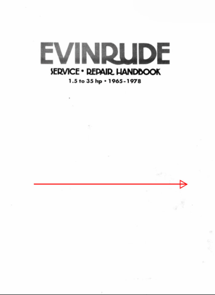 1989 Johnson Evinrude 110 HP Outboard Factory Service & Work Shop Manual preview img 1
