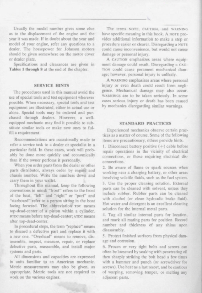 1989 Johnson Evinrude 110 HP Outboard Factory Service & Work Shop Manual preview img 4