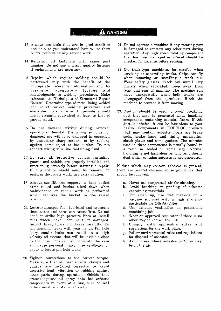 Kobelco SK045, SK045-2, SK050 Mini Excavator Service Repair Workshop Manual (PY-02001 , PZ-00101 ) preview img 4