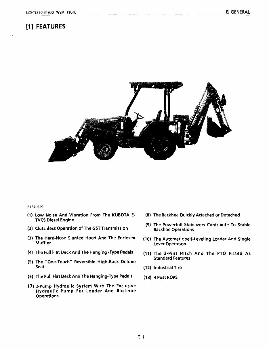 Kubota L35 Tractor and Loader Workshop Service Manual preview img 10