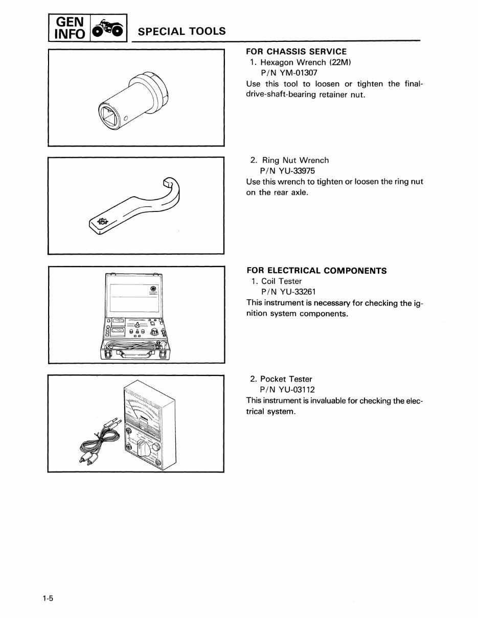 1986 Yamaha Moto-4 60 (4-Zinger) Service & Repair Manual preview img 10
