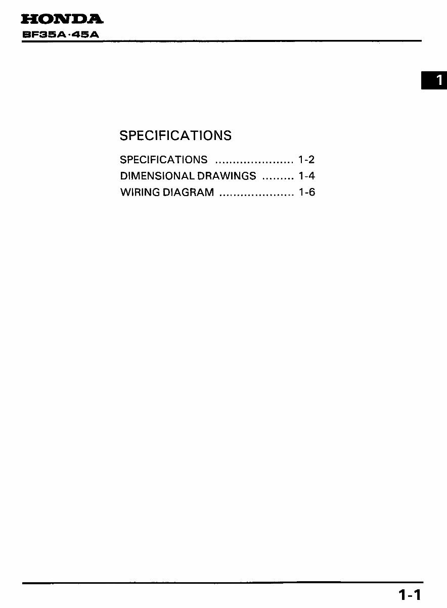 Honda Marine Outboard BF40A/BF45A/BF50A Service & Repair Manual preview img 2