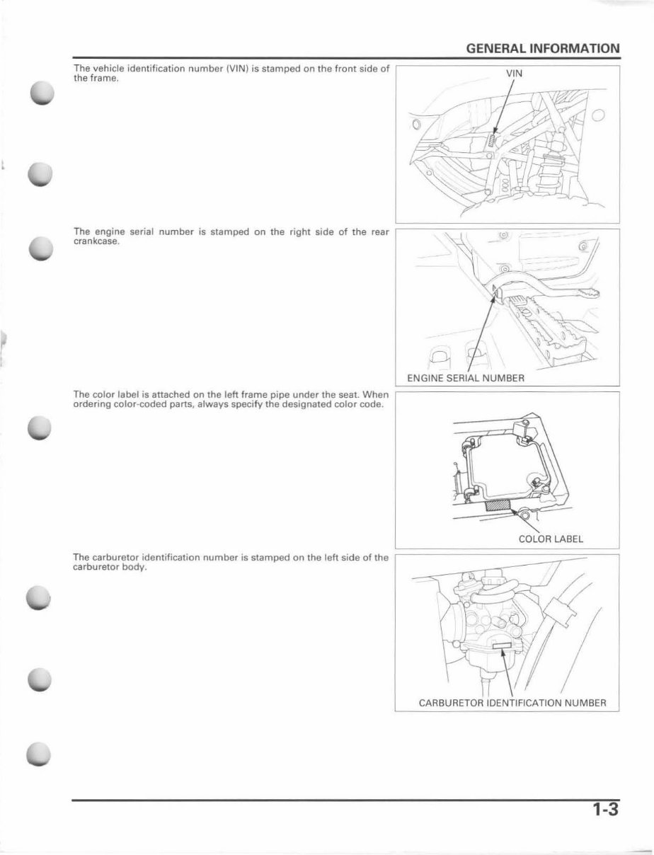 Honda Recon TRX250 2005-2007 Factory Service & Work Shop Manual preview img 6