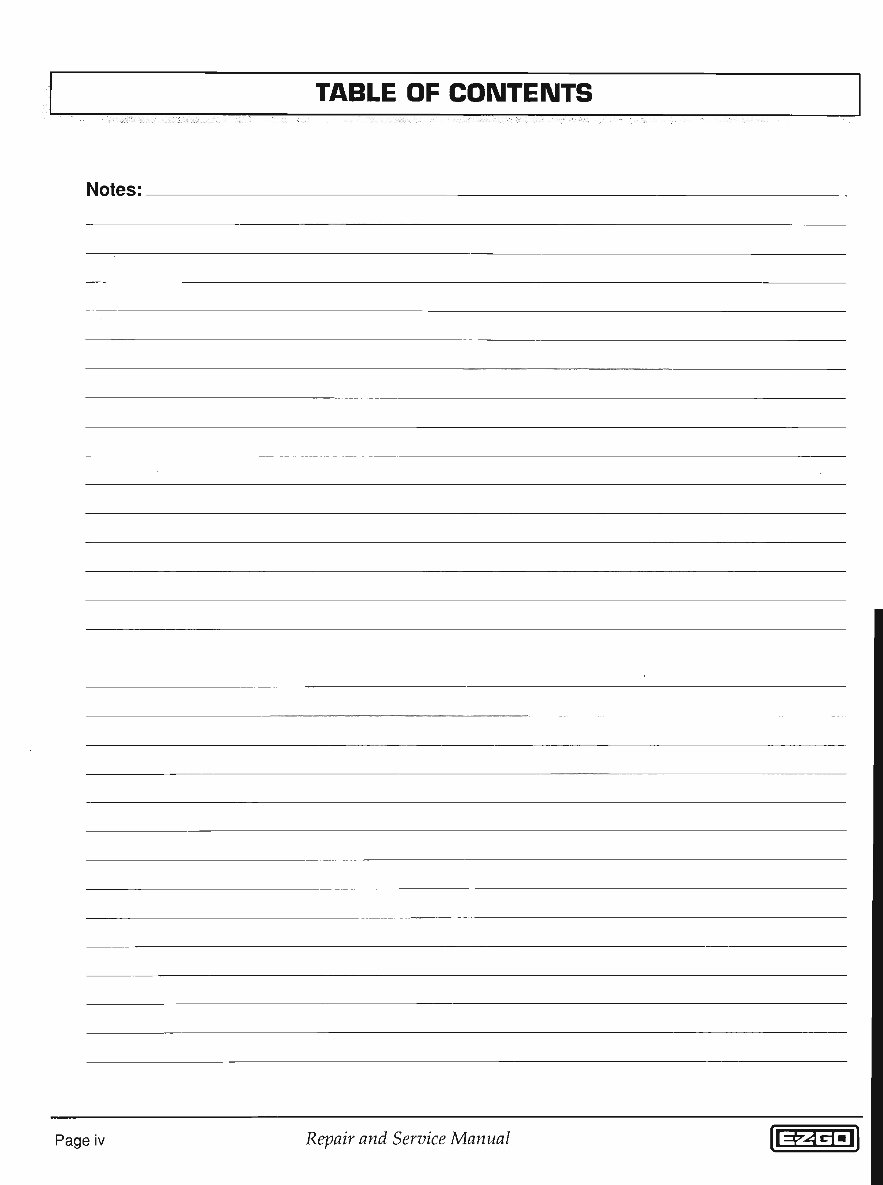 2001 EZGO Golf Cart with Gas engine Repair Service Manual preview img 4