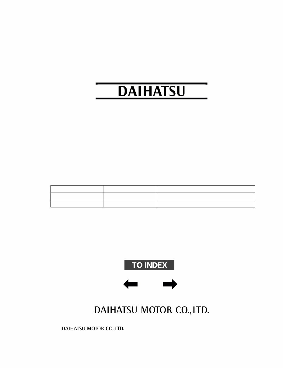 2006-2009 Daihatsu Terios Service & Repair Manual preview img 1