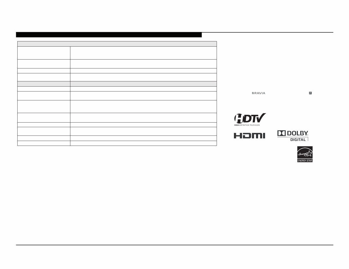 Sony KDL 32EX301 32EX400,40EX400,40EX401 LCD TV Service & Repair Manual preview img 5