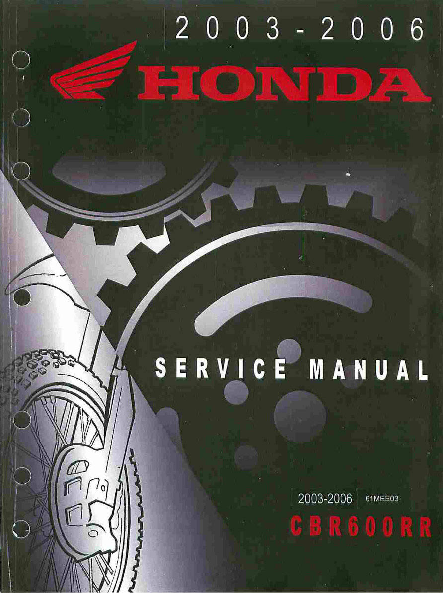 2003-2004 Honda CBR 600 RR Service & Repair Manual preview img 1
