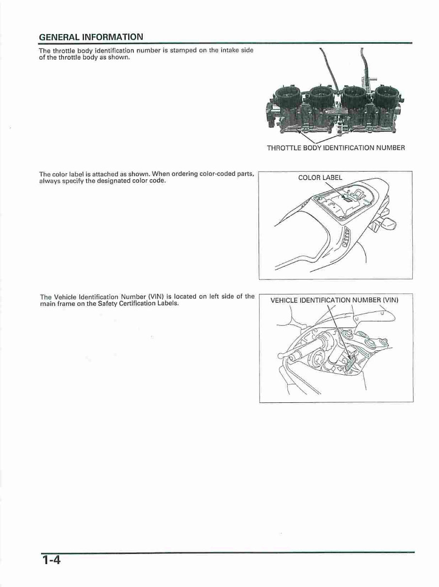 2003-2004 Honda CBR 600 RR Service & Repair Manual preview img 7