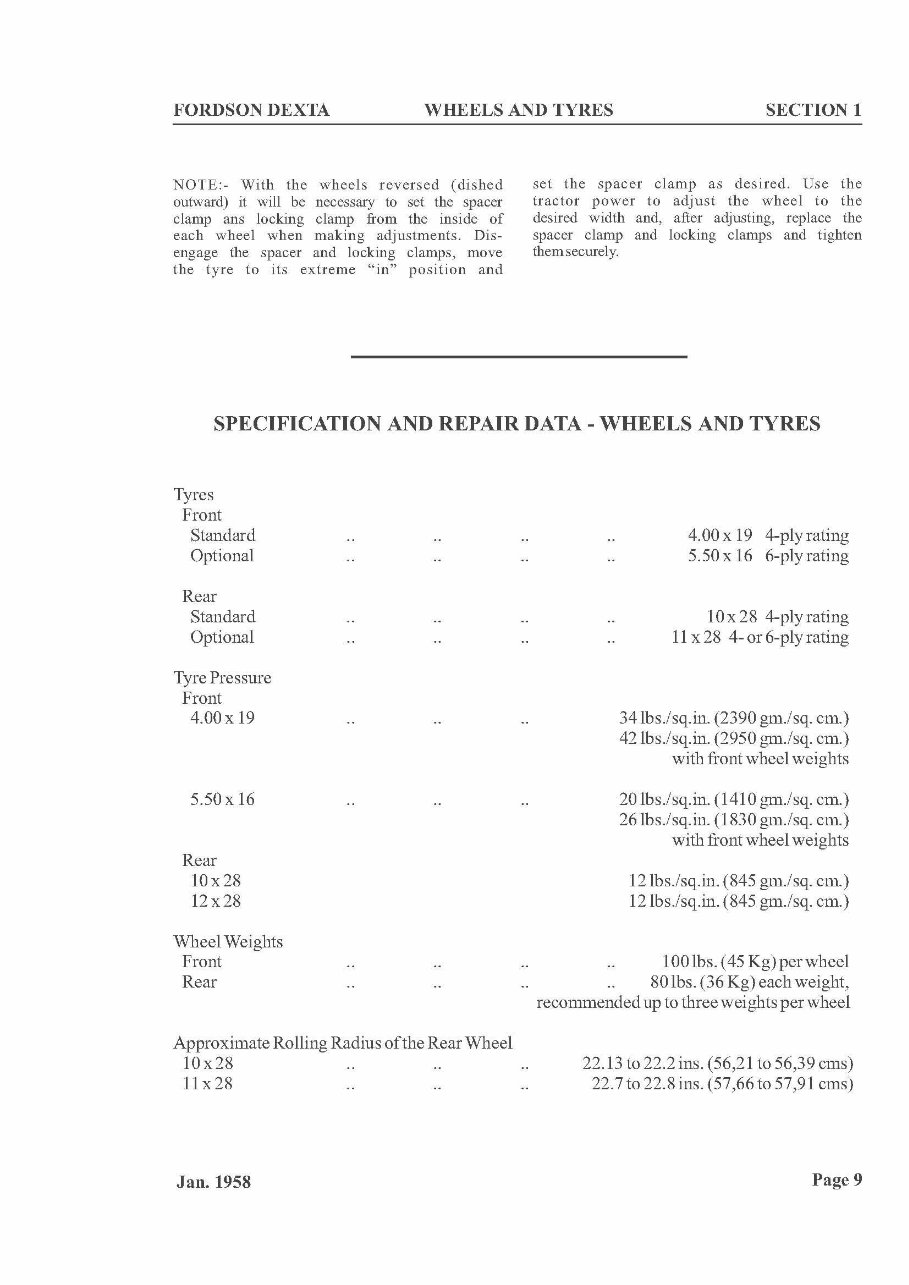 Fordson Dexta/Super Dexta Tractors OEM Service & Repair Manual (+ Parts Catalog) preview img 10