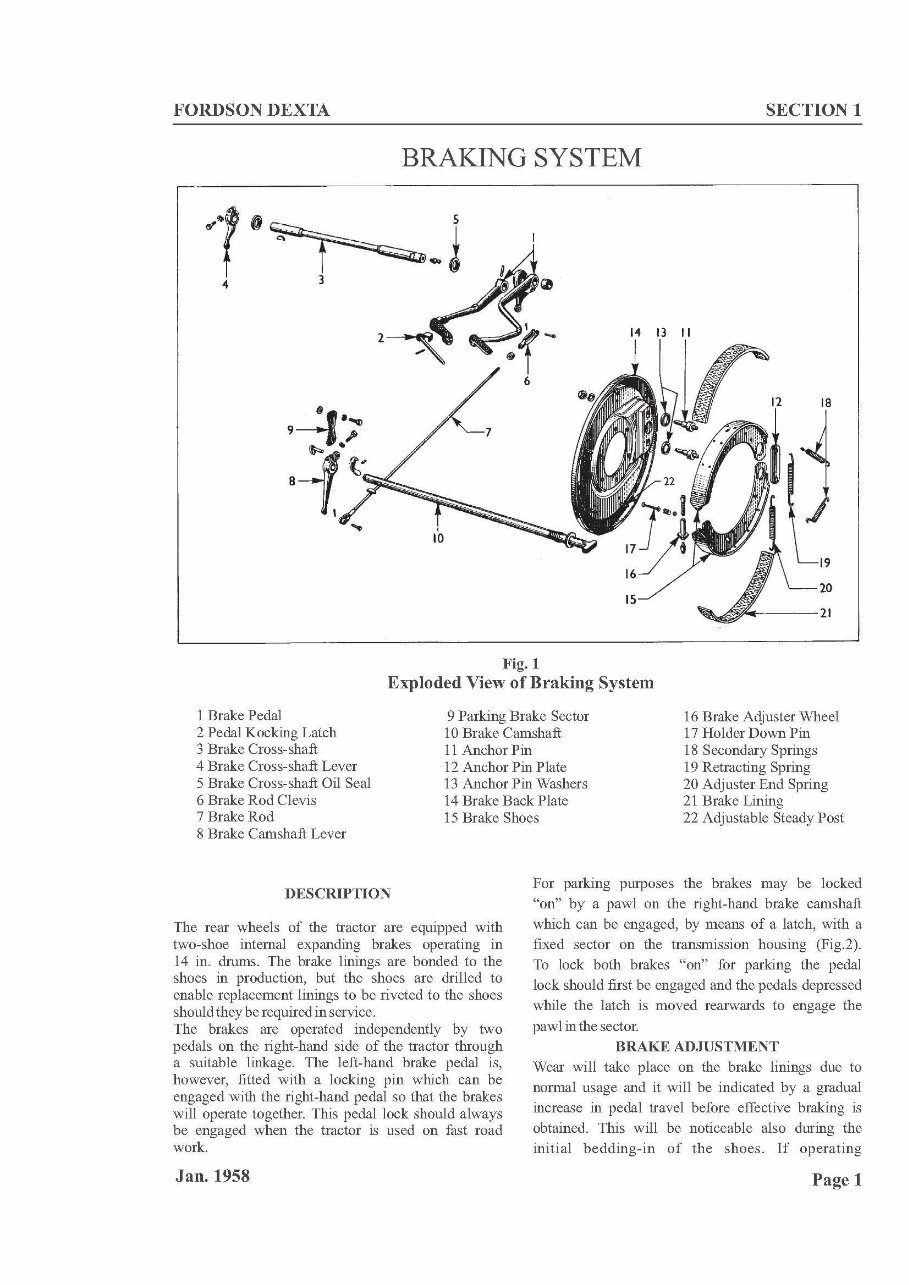 Fordson Dexta/Super Dexta Tractors OEM Service & Repair Manual (+ Parts Catalog) preview img 3