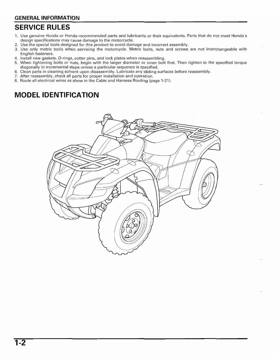 2003-2005 Rincon 650 TRX650 Service & Repair Manual preview img 6