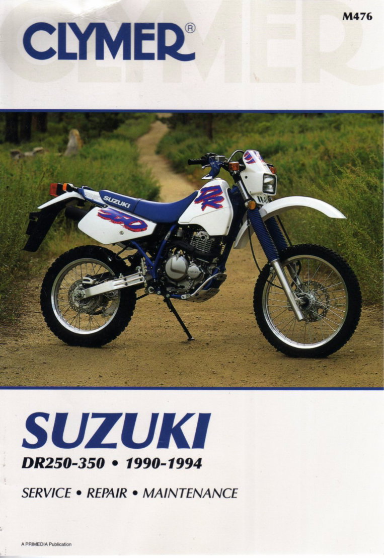 SUZUKI DR350/DR350S/DR350SE Motorcycle Service & Repair Manual