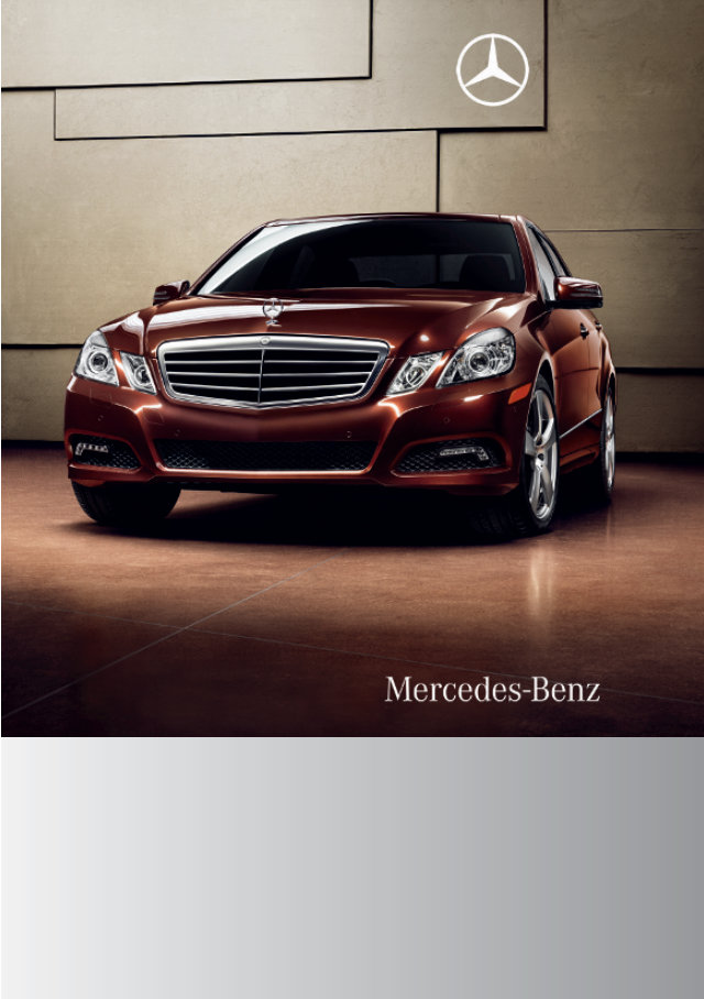 2010 Mercedes-Benz E-Class E350 Bluetec E350 E550 4Matic E63 AMG Owners Manual preview img 1
