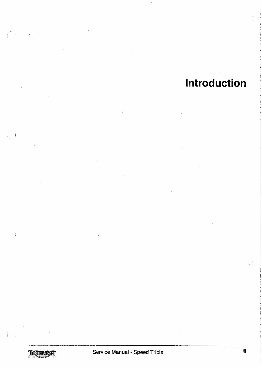 TRIUMPH SPEED TRIPLE 1050 Shop Manual 2005-2010 preview img 5