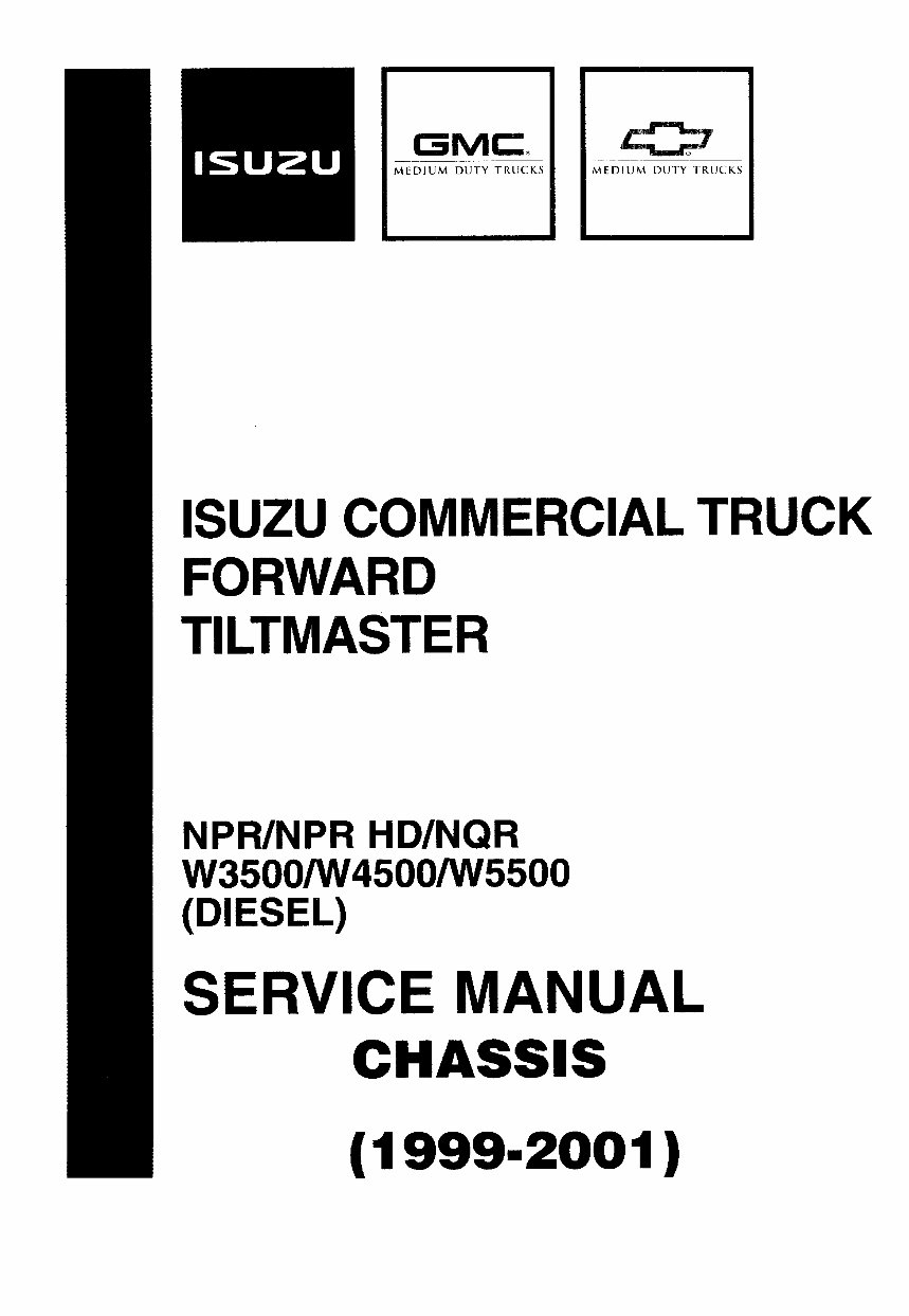 1999-2001 Isuzu N Series (NPR/NPR HD/NQR W3500/W4500/W5500 Diesel) Service & Repair Manual preview img 1