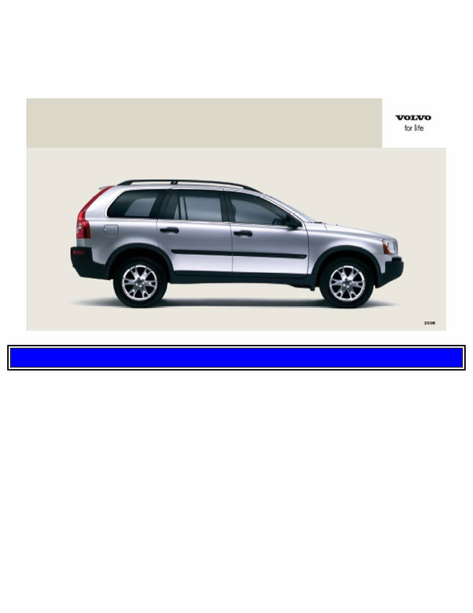 2006 Volvo XC90 Owners Manual preview img 1