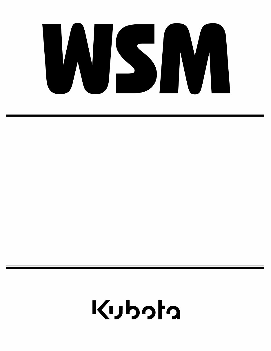 Kubota M9540 Tractor Factory Service Repair Manual preview img 1
