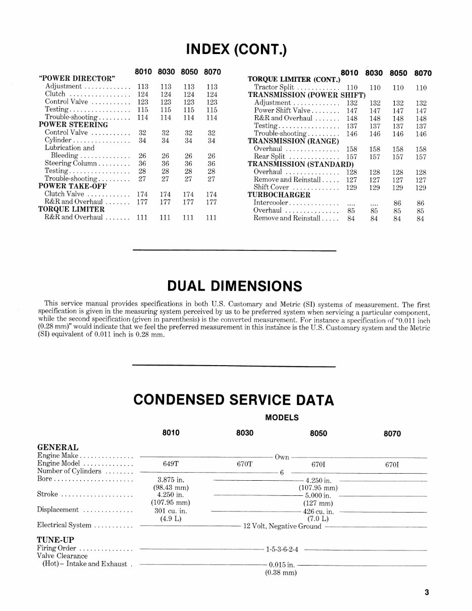 Allis Chalmers 8030 tractor Workshop Repair Service Manual preview img 2