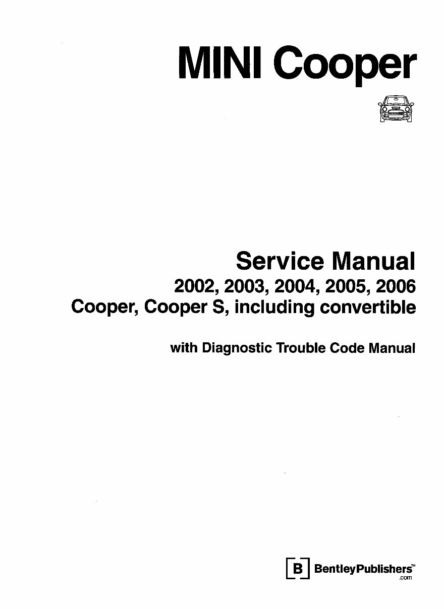 2002-2006 MINI Cooper, Cooper S Convertible Service & Repair Manual preview img 2