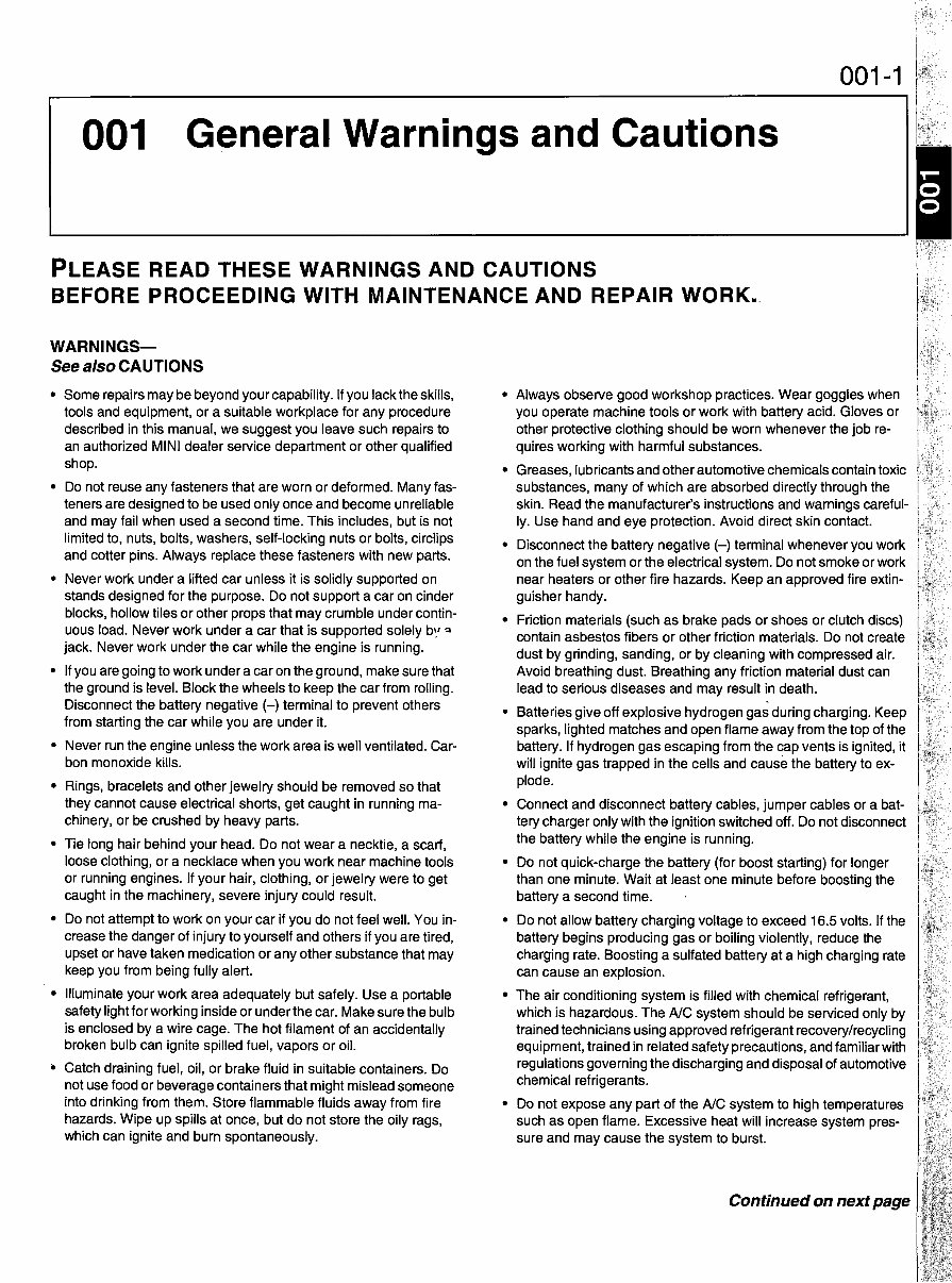 2002-2006 MINI Cooper, Cooper S Convertible Service & Repair Manual preview img 6