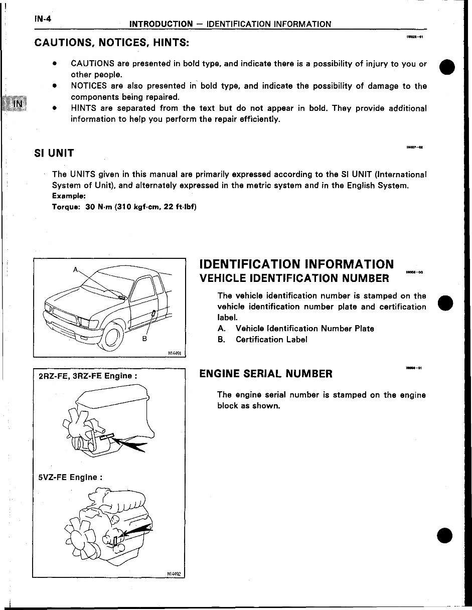Toyota 2.4L (2RZ-FE) & 2.7L (3RZ-FE) Engine Service & Repair Manual preview img 4